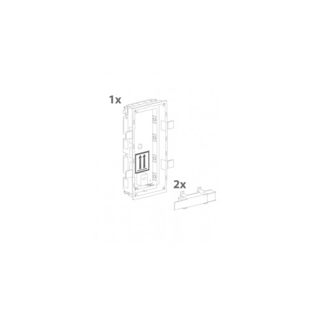 ATEUS-9155015 2N® IP Verso, zápustná krabice pro instalaci do zdi, 2 moduly