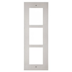 ATEUS-9155013 2N® IP Verso, rámeček pro instalaci do zdi, 3 moduly, nikl