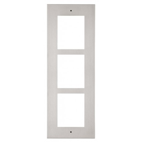 ATEUS-9155013 2N® IP Verso, rámeček pro instalaci do zdi, 3 moduly, nikl