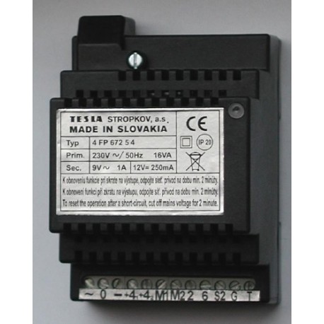 4FP67254 Tesla - Síťový zdroj pro DDZ 4+n s DT s bzučákem  (4FP 210 51,36 a 211 01) náhrada za 4FP 672 38
