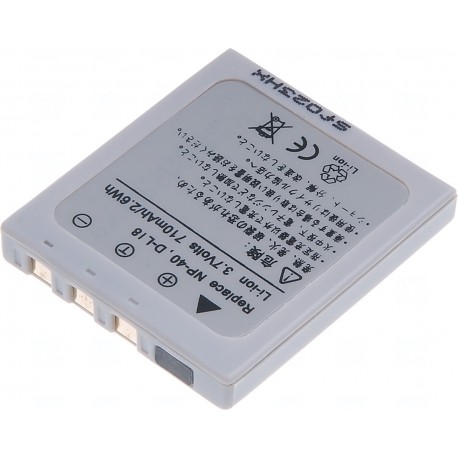 Baterie T6 Power Fuji NP-40, Pentax D-Li8, Samsung SLB-0737, 700mAh, šedá