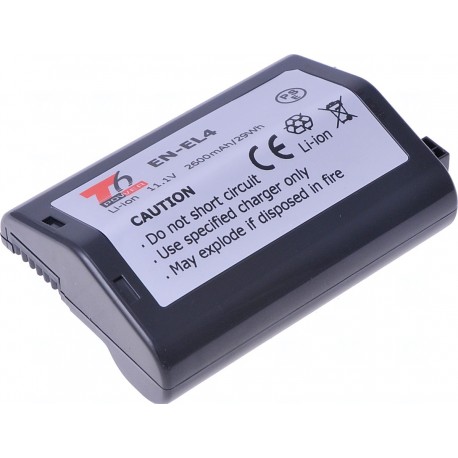 Baterie T6 Power Nikon EN-EL4, 2600mAh, černá
