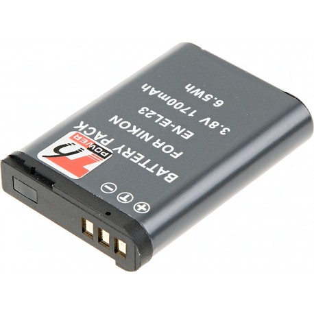 Baterie T6 Power Nikon EN-EL23, 1700mAh, černá