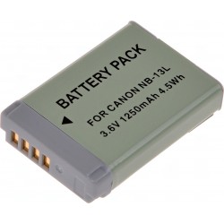 Baterie T6 Power Canon NB-13L, 1250mAh, šedá
