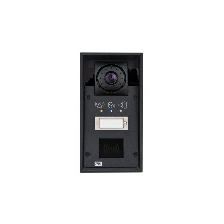 ATEUS-9151101CHRPW 2N® IP Force, dveřní interkom, 1 tl., HD kamera, příprava pro čtečku, piktogramy, 10 W repro