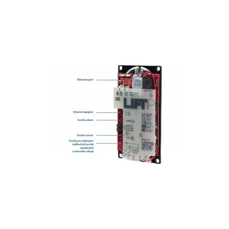 ATEUS-920640E 2N® LiftIP, výtahový VoIP komunikátor, kabinová hláska, COP verze, reproduktor a mikrofon na desce