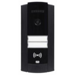 ATEUS-9156111CB 2N® IP Base, dveřní interkom, 2 tl., HD kamera, černý rám