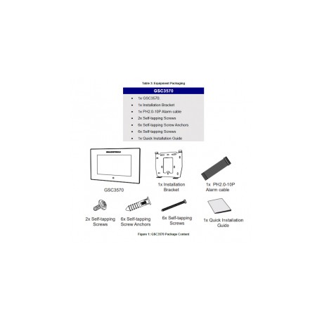 GSC3570 Grandstream - SIP odpovídací a řídící jednotka, 7" LCD, RJ45 100Mbps, POE, WIFI