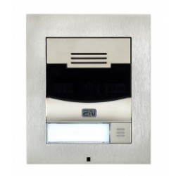 ATEUS-9155301S 2N® IP Solo, dveřní interkom, 1 tl., bez kamery, povrchová montáž (vč. rámečku), nikl