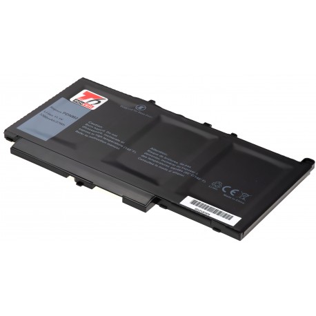 Baterie T6 Power Dell Latitude E7270, E7470, 3300mAh, 37Wh, 3cell, Li-pol