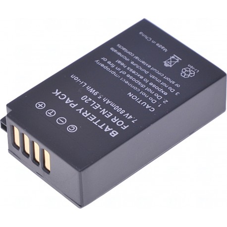 Baterie T6 Power Nikon EN-EL20, 800mAh, 5,9Wh, černá