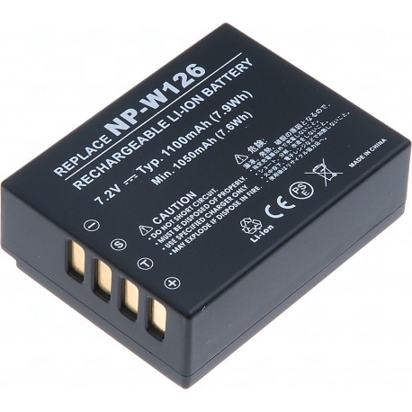 Baterie T6 Power Fuji NP-W126, 1100mAh, 7,9Wh, černá