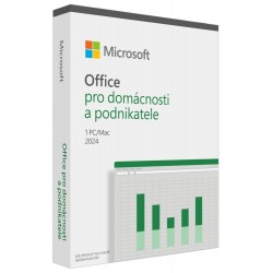 7 ks Microsoft Office pro domácnosti a podnikatele 2024 Czech Medialess + 1500 Kč Pluxee