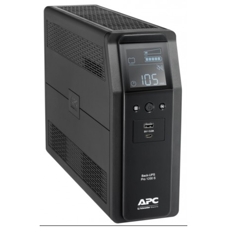 APC Back UPS Pro BR 1200VA (720W)/ Sinusoida/ LINE-INTERAKTIVNÍ/ AVR/ 230V/ LCD/ 8x IEC zásuvka