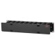 APC Horizontal Cable Manager, 2U x 4" Deep, Single-Sided with Cover