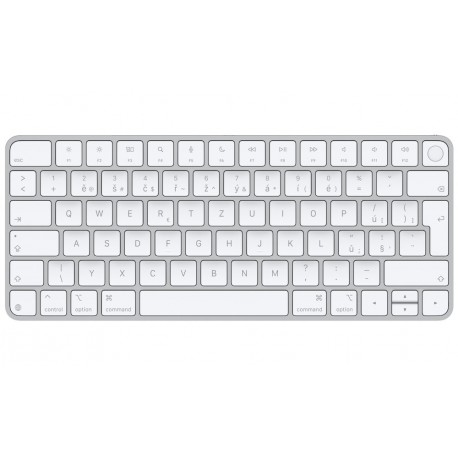 Apple Magic Keyboard s Touch ID (2024) / Bílé klávesy / USB-C / bezdrátová / CZ Layout