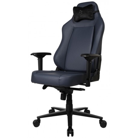 AROZZI herní židle PRIMO Full Premium Leather Ocean/ 100% přírodní italská kůže/ tmavě modrá