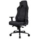 AROZZI herní židle VERNAZZA Soft Fabric Pure Black/ povrch Elastron/ černá