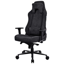 AROZZI herní židle VERNAZZA Soft Fabric Pure Black/ povrch Elastron/ černá