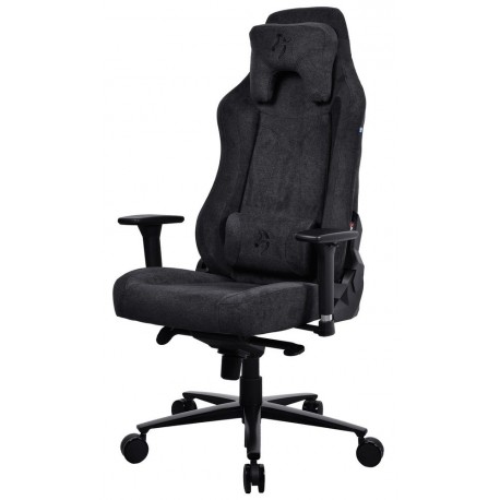 AROZZI herní židle VERNAZZA Soft Fabric Pure Black/ povrch Elastron/ černá