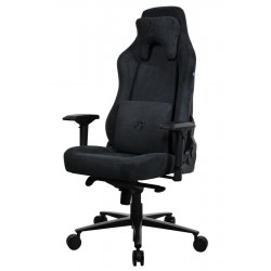 AROZZI herní židle VERNAZZA Supersoft Pure Black/ látkový povrch/ černá
