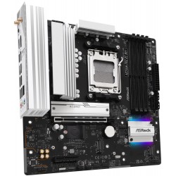 ASRock A620AM Pro RS WiFi / AMD A620A / AM5 / 4x DDR5 DIMM / 3x M.2 / HDMI / DP / USB-C / WiFi / mATX