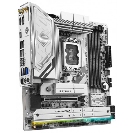 ASRock B860M Steel Legend WiFi / Intel B860 / LGA1851 / 4x DDR5 / 4x M.2 / HDMI / DP / Thunderbolt 4 / WiFi / mATX