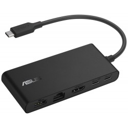 ASUS DC201 Dual 4K USB-C Dock, male: USB-C； female: HDMI,USB-A/C,RJ-45,PowerDelivery:100W