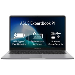 ASUS ExpertBook P1/ Core 3 100U/ 8GB DDR5/ 512GB SSD/ Intel® Graphics/ 15,6"FHD,matný/ W11H/ šedý