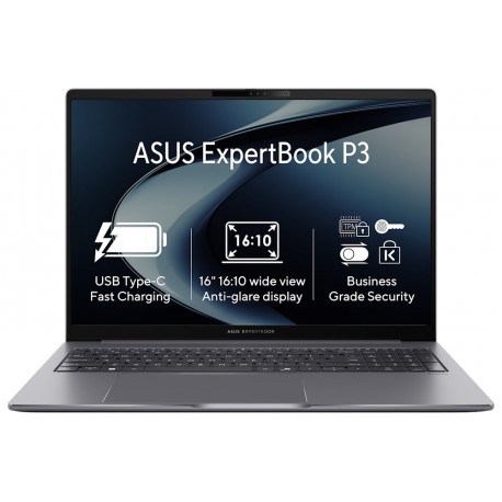 ASUS ExpertBook P3/ i5-13420H/ 16GB/ 1TB SSD/ Intel® UHD/ 16"WUXGA,matný/ W11P/ šedý