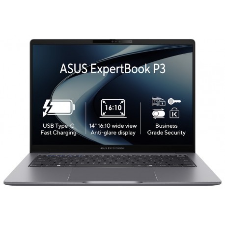 ASUS ExpertBook P3/ i7-13620H/ 32GB/ 1TB SSD/ Intel® UHD/ 14"WUXGA,matný/ W11P/ šedý
