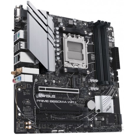 ASUS PRIME B650M-A WIFI II  / B650 / AM5 / 4x DDR5 / M.2 / HDMI / DP / D-Sub / Wi-Fi / mATX