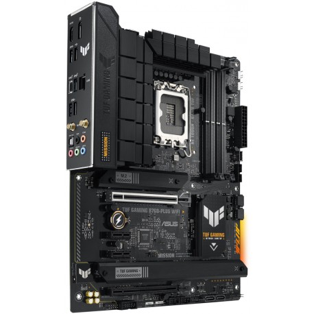 ASUS TUF GAMING B760-PLUS WIFI / Intel B760 / LGA1700 / 4x DDR5 / 3x M.2 / DP / HDMI / 1x USB-C / Wi-Fi / ATX
