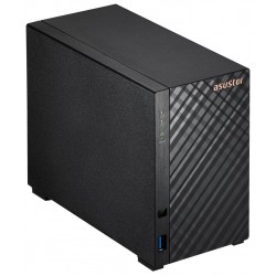 Asustor NAS AS1202T 2x 3,5" SATA/ Realtek RTD1619B, Quad Core 1.7 GHz, 1 GB DDR4 RAM, 1x 2.5GLAN, 3x USB3.2 Gen1