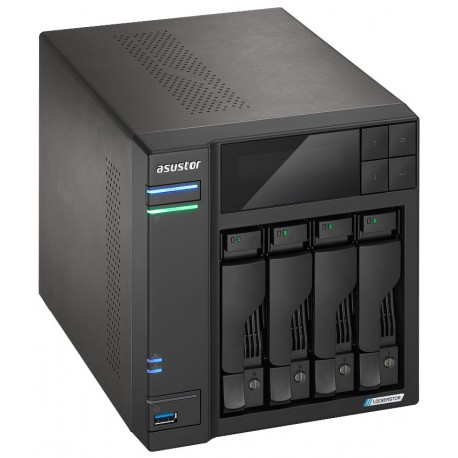Asustor NAS AS6704T v2 / 4x 2,5"/3,5" SATA III/ Celeron N5105 2.0 GHz/ 4GB/ 2x 5GbE/ 4x M.2/ 2x USB 3.2/ HDMI