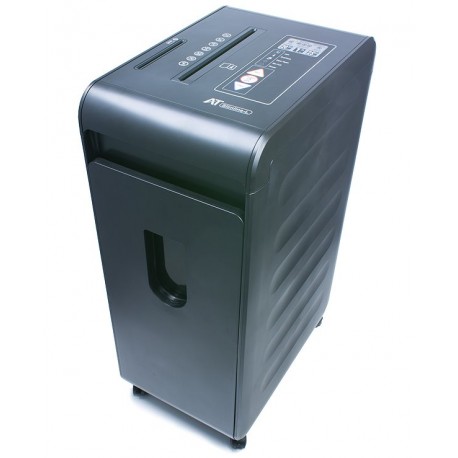 AT skartovač Slim L P-5/ řez 2x10 mm/ pracovní šíře 230 mm/ kapacita 20 listů/ objem koše 40 l/ stupeň utajení P5/ černý