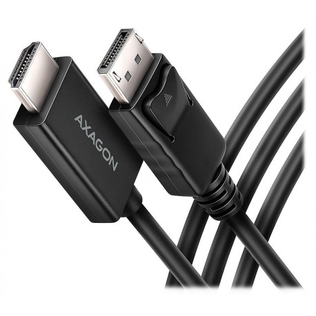 AXAGON adaptér DP na HDMI / RVD-HI20C2 / 4K/60Hz / HDCP 2.3 / 1,8m / černý