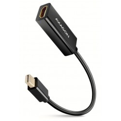 AXAGON adaptér z Mini DisplayPort na HDMI 1.4 / RVDM-HI14N / 4k/30Hz / 0,2m