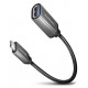 AXAGON adaptér z USB-C na USB-A / RUCM-AFAC / USB 3.2 Gen1 / 3A / kovový plášť / 0,2m