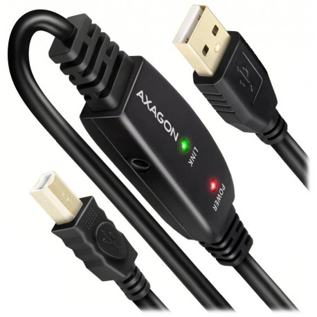 AXAGON aktivní prodlužka/repeater USB2.0 / USB-A na USB-B / ADR-210B / 10m