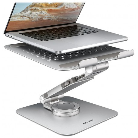AXAGON hliníkový stojan pro notebooky velikosti 10" - 17,3" s 360°rotací / STND-LR /  stříbrný