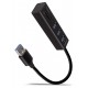 AXAGON hub USB-A / HMA-CR3A / USB 3.2 Gen1 / 3x USB-A / MicroSD/SD / kovové tělo / 0,2m