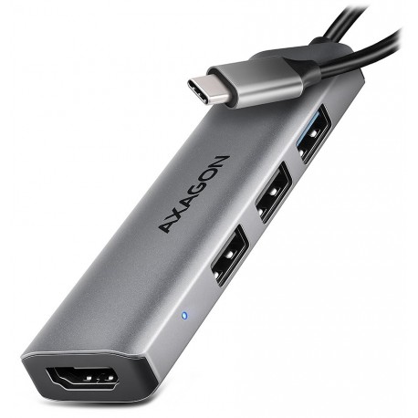 AXAGON multi 4in1 USB-C hub / HMC-H3A / USB 3.2 Gen1 / 3x USB-A / HDMI / 15cm