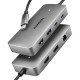 AXAGON multi USB-C hub 7in1 / HMC-CUB83X2 / 1x HDMI / 1x DP 8k/30Hz / PD100W / 1xUSB-C / 2x USB-A / kabel 15cm