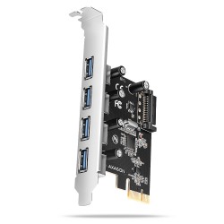 AXAGON řadič do PCIe pro 4x USB Typ-A / USB 5Gbps / PCEU-430RS / SP/ čip Renesas