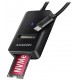 AXAGON USB-C adaptér pro připojení M.2 NVMe SSD / ADM2-CM / USB-C / USB 3.2 Gen2 / USB-C kabel 10cm