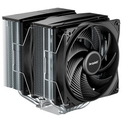 Be quiet! chladič CPU PURE ROCK PRO 3 / 2x120mm PWM fan / 6xheatpipe / stříbrný