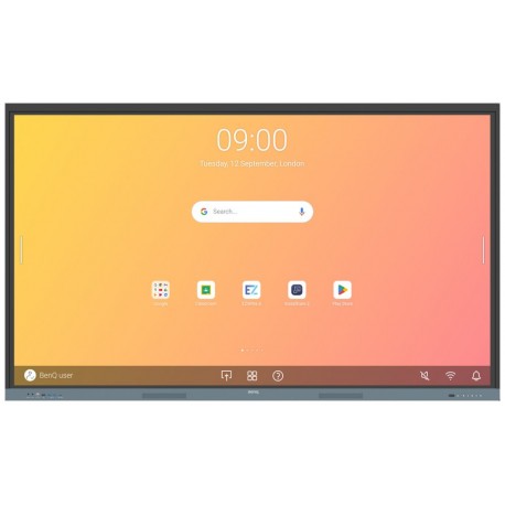 BENQ dotykový panel 75" RE7504/ UHD 4K/8GB I 128GB /provoz 18/7/ HDMI/DP/ USB-C/LAN/ Android 13/40 dotykových bodů
