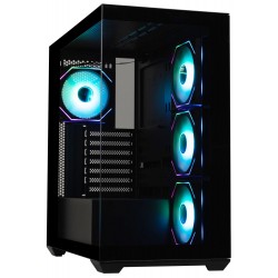 BitFenix skříň CETO Cube / 4x 120mm ARGB fan / 2x USB 3.0 / USB-C / tvrzené sklo / černá