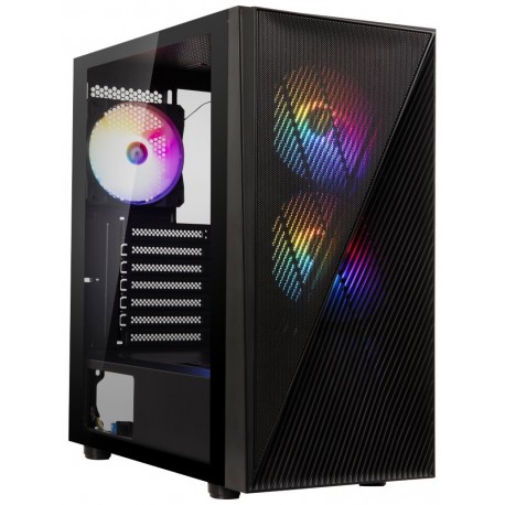 BitFenix skříň Helios / ATX / 4x120mm RGB fan / 2xUSB 3.0 / USB 2.0 / tvrzené sklo / černá